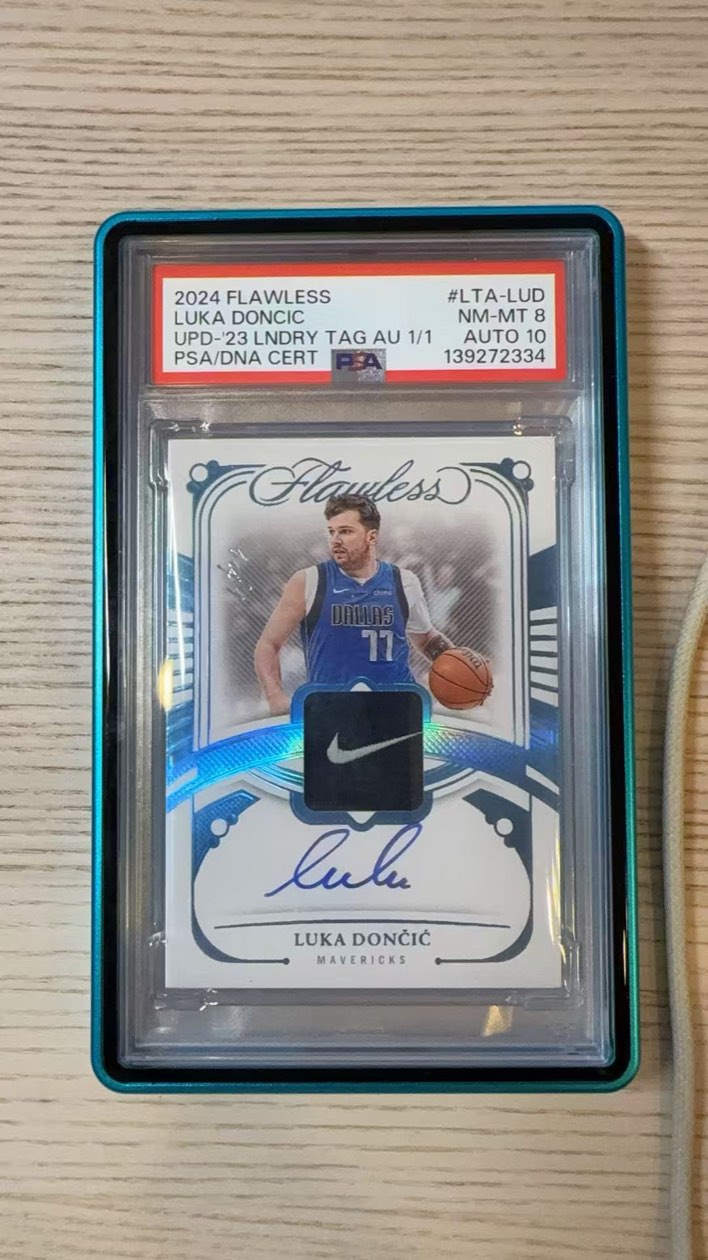 Luka Doncic &mdash; Laundry tag autograph 1/1, 2024 Flawless