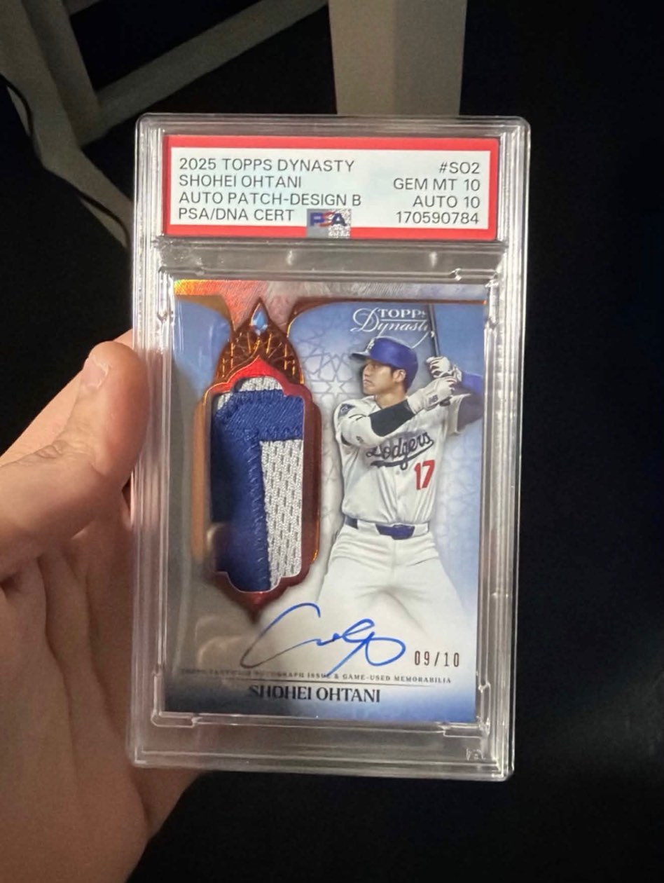 Shohei Ohtani &mdash; Auto patch, 2025 Topps Dynasty