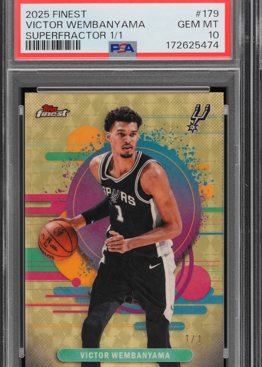 Victor Wembanyama &mdash; Superfractor 1/1, 2025 Topps Finest